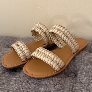 Universal Thread Women's Slip on Braided Strap Sandals - Sz 8
